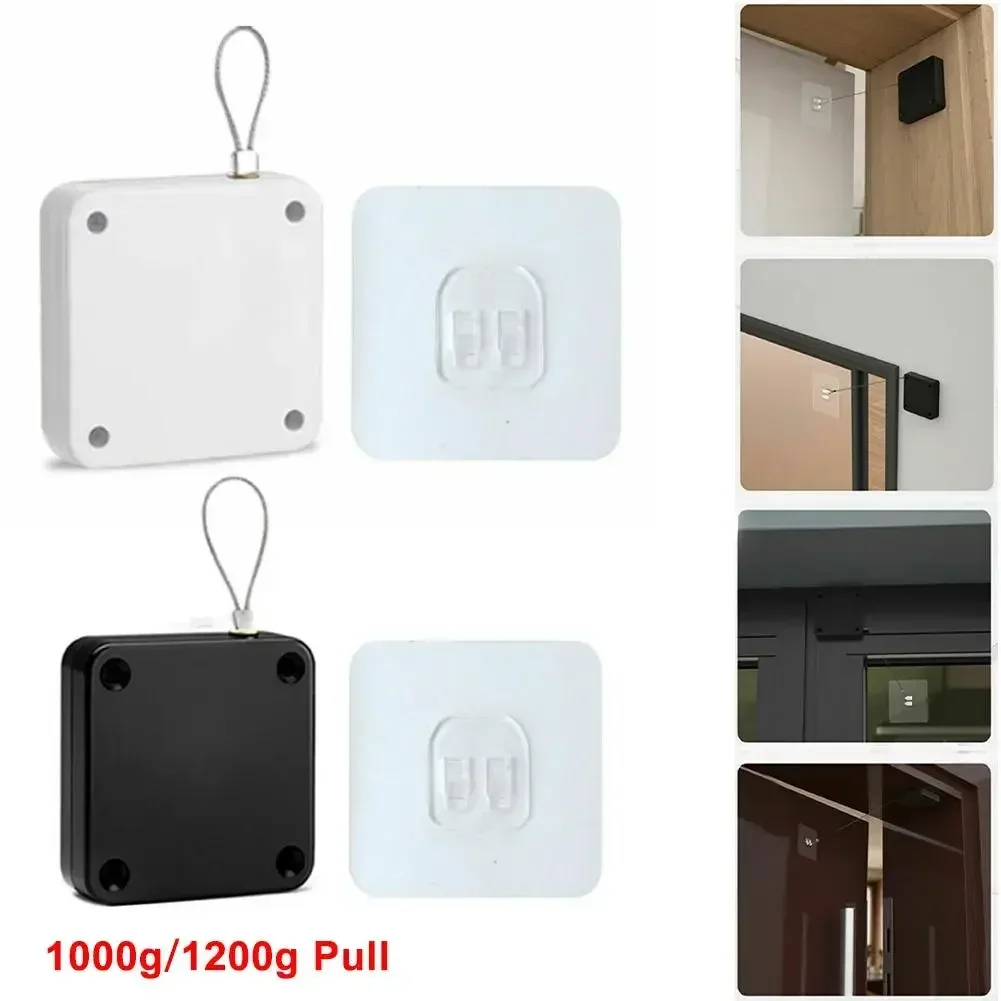 Punch Free Automatic Sensor Doors Closer Telescopic Sliding Door Quick Installation High Temperature Resistance