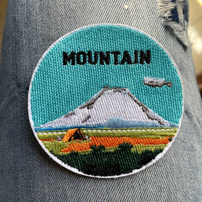 Ski Adventure Embroidered Patches - 2 Pack Iron On Or Sew On Patches For Jackets & Backpacks