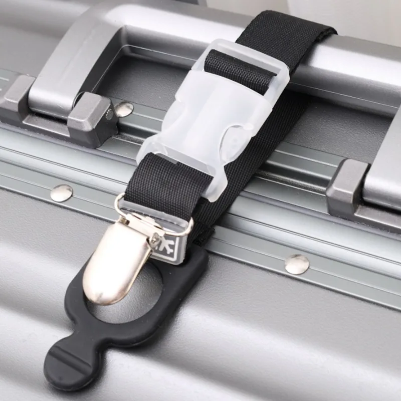 Sturdy Luggage Hook Portable Luggage Fixed Bag Polyester Hanging Buckle Detachable Convenient Minimalist Travel Bag Accessories