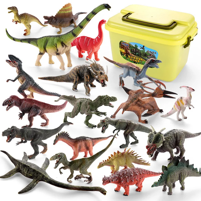 goku toys Simulated Animal Toy Set Wild Zoo Dinosaur Model Children'S Ornaments Hand-Made Toys gi joe toys Action & Toy Figures