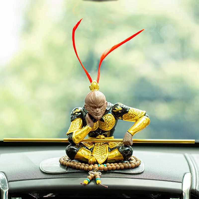 Creative Dou Defeats Buddha Car Decoration, Qi Tian Da Sheng, Sun Wukong Monkey, Personalized Car Decoration