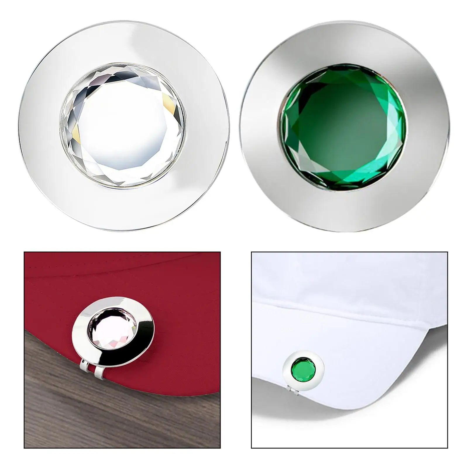 Golf Ball Marker Golf Training No Hat Clip for Golfer Men Women Gift