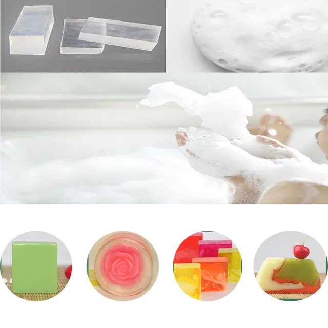 500g Plant Soap Base Natural DIY Essential Oil Transparent Mite Removal Handmade Soap Making Raw Material