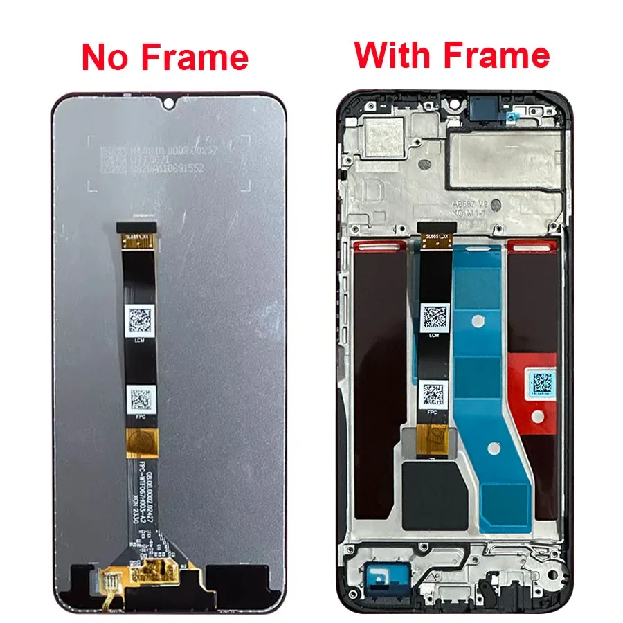 For Realme Note 50 LCD Display With Fame, Touch Sensor