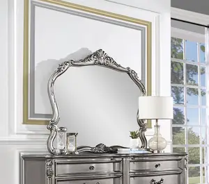 ACME Ausonia Mirror, Antique Platinum Finish