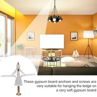 200/20x Plasterboard Dowels พร้อมสกรูยึดเจาะสกรูขยายหลอด Drywall Anchor Fastener ชุดเครื่องมือฮาร์ดแวร์ 3