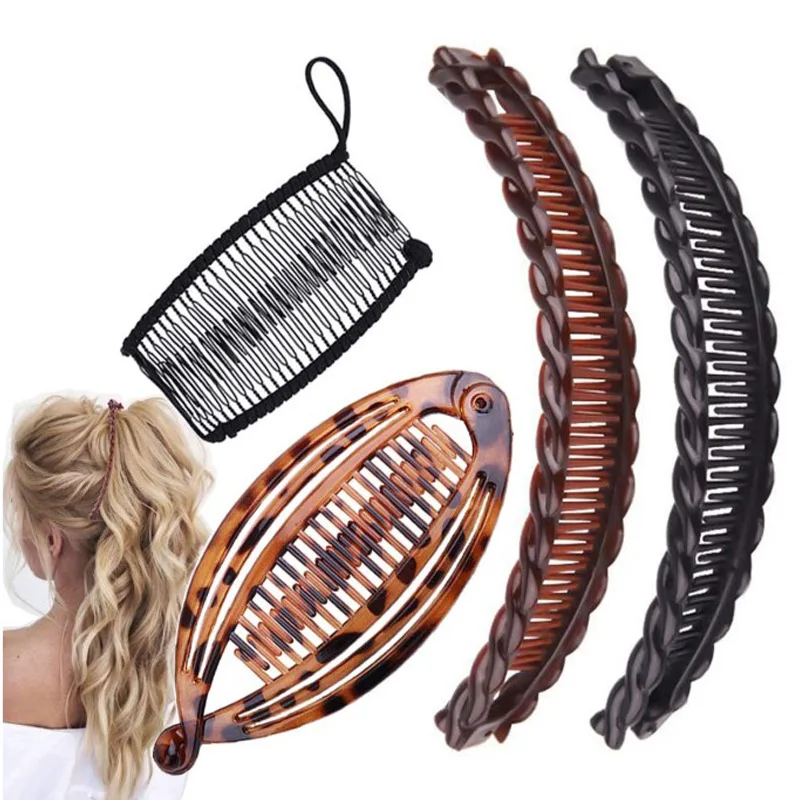 Hair Clips Hair Accessories Hair Clips Vintage Combs Tool for Thick Curly Hair Accessories Fishtail Clip Banana Clip Set for Women Girls