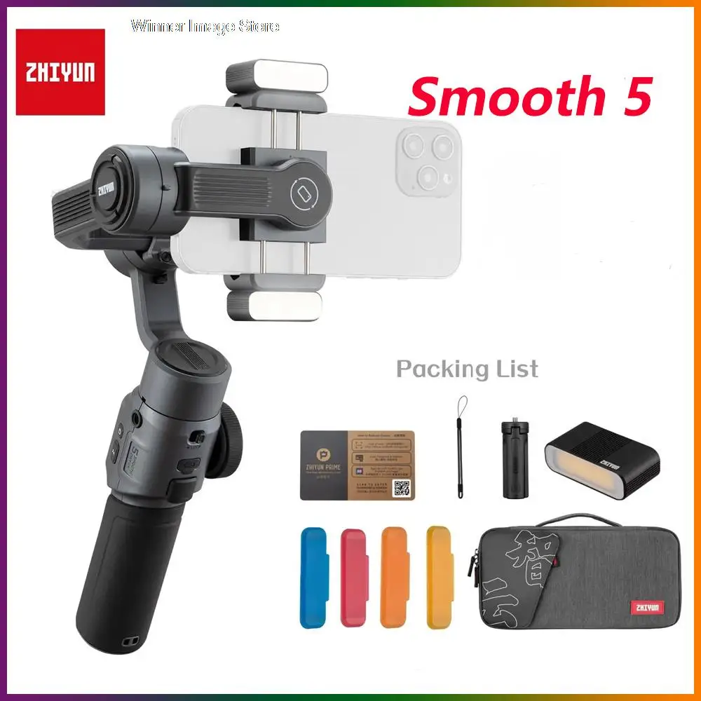 

Zhiyun Smooth 5 3-осевые карманные стабилизаторы для смартфонов iPhone Samsung Huawei Xiaomi OPPO Google Экшн-камера Vlog