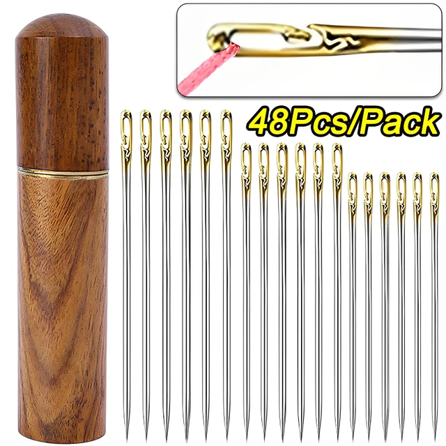 Stainless Steel Sewing Tool Accessories  Leather Needles Hand Sewing -  12pcs/set - Aliexpress