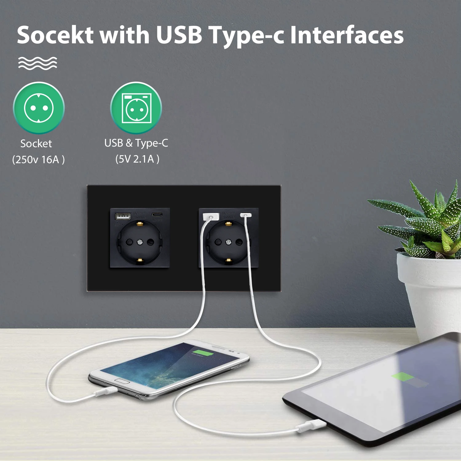 Accesorios De Interruptores BSEED Wifi 123Gang Interruptores Táctiles  123way Interruptor De Luz De Pared Tuya Control De Vida Inteligente Con  Enchufe De La UE USB Energía Eléctrica 231202 De 16,22 €