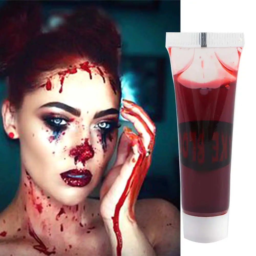 

15ml Gel Tube Artificial Blood Plasma Simulated Wounds Cosplay Toys for Halloween Makeup