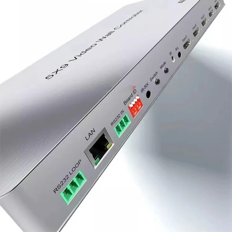 HDMI 2.0 5x9 스플라이서 TV 월 스플라이싱 스크린 컨트롤러 12V/2A 4K HD 3x3 2x2 수직 스크린 스플라이싱 장치 스크린 분배기