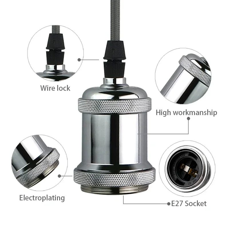 E27 Screw Vintage Lamp Stand Light Bulb Socket Holder Adapter Base Cap Socket Edison Screw Lamp Bulb Fixing Base 1-10PCS lamp holder,lamp bulb holder,lamp base,lamp socket adapter