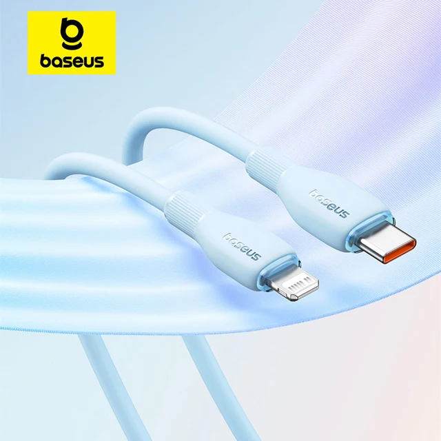 Baseus USB C Cable For IPhone 14 13 12 11 pro Max XS 20W Fast Charging Cable Type C To Lighting Date Wire For iPad Macbook TPE 1