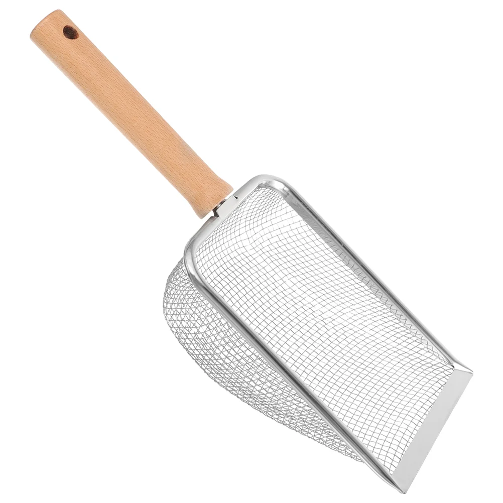 

Stainless Steel Sand Reptile Litter Scoop Holder Scoops Sifting Scooper Reusable Sifter Animal