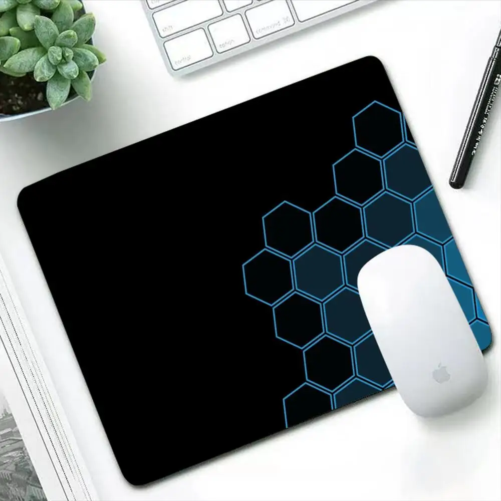 

Anime Geometric Small Mouse Pad Gaming Accessories Computer Keyboard Mini PC Mousepad Gamer Rubber Carpet Office Soft Desk Mat