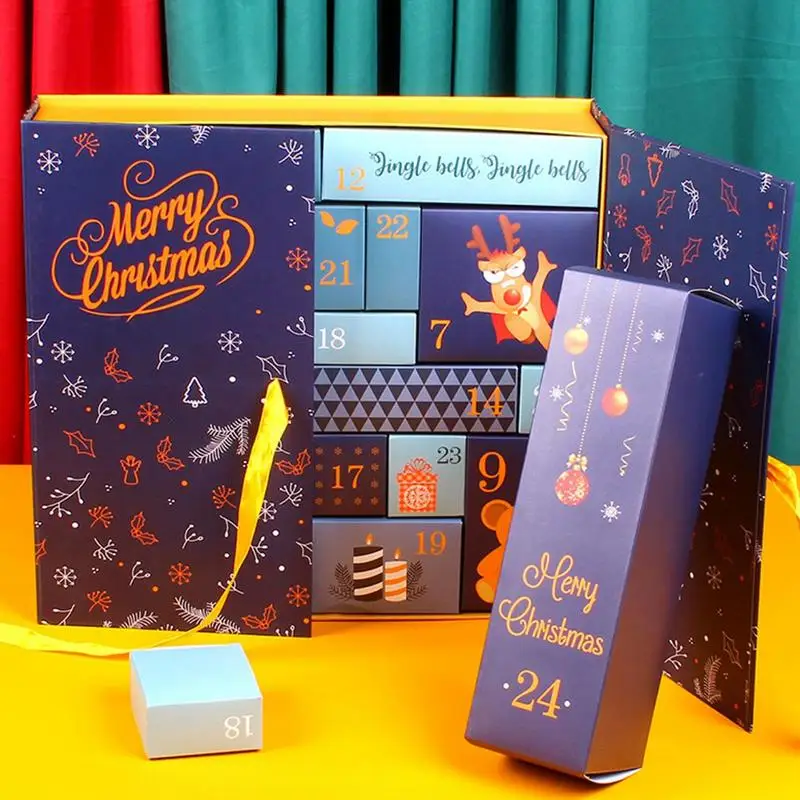 Christmas Advent Calendar Christmas Filling Box 24 Days Countdown Calendar Empty Gift Box For Kids Boys Girl
