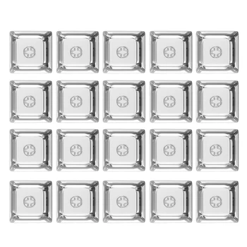 20Pcs 투명 빈 키 캡 세트 1U 1X XDA 프로필 크리스탈 반투명 키 캡 기계식 키보드