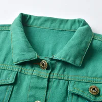 Veste en Denim Décontractée à Manches sulfpour Garçon et Fille, Manteau d'Extérieur Déchiré, Vêtements d'Automne et d'Hiver, de Printemps, pour Enfant de 1 à 7 ans 4