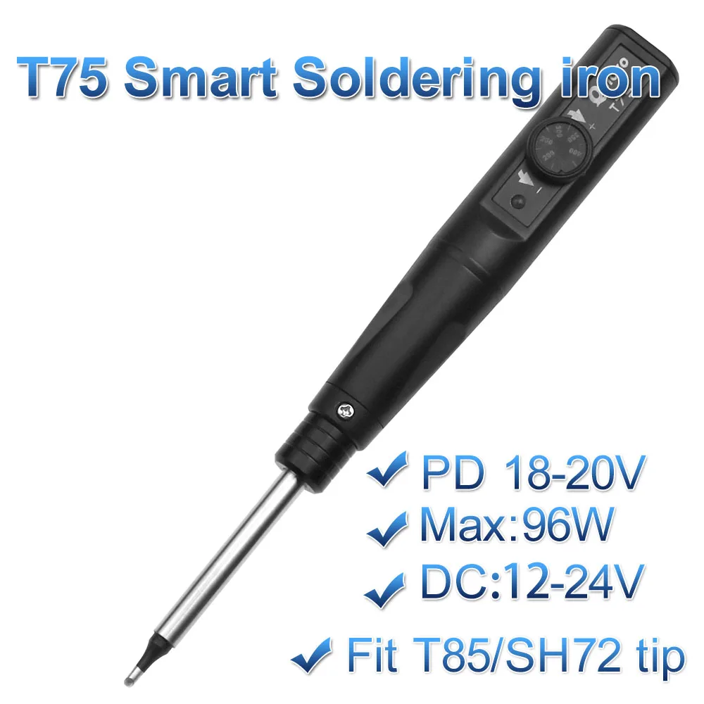 Electric Soldering Iron Kit Quicko T75 96W Repair Tool Welding Solder Rework Station Heat Pencil Smart Portable Solder Iron Tips