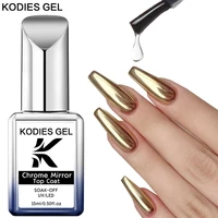 KODIES GEL Chrome Mirror Top Coat for Nail Powder Gel Polish Upgrade Bright Shine Gel Finish 1
