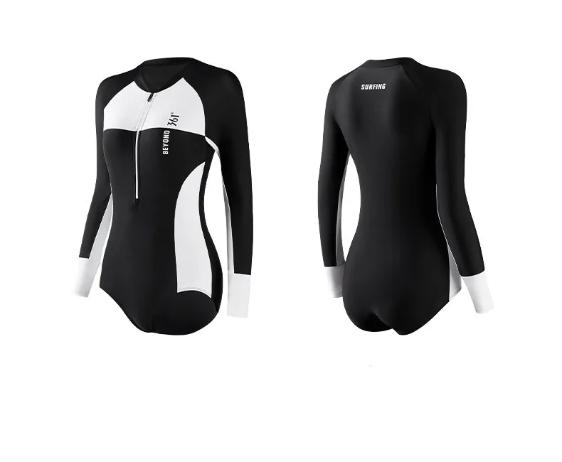 361 Women Professional One Piece Water Sports Competitive Surfing SwimSuit WaterProof Qucik-Drying Racing Bathing Beach Wear
