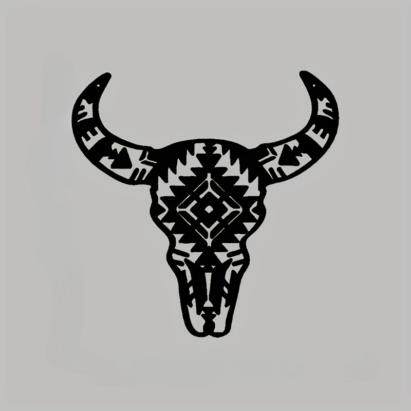 

Cow Skull Metal Wall Art,Metal Wall Art Interior Decoration, Iron Art Silhouette, Home Office Wall Living Room Hangings