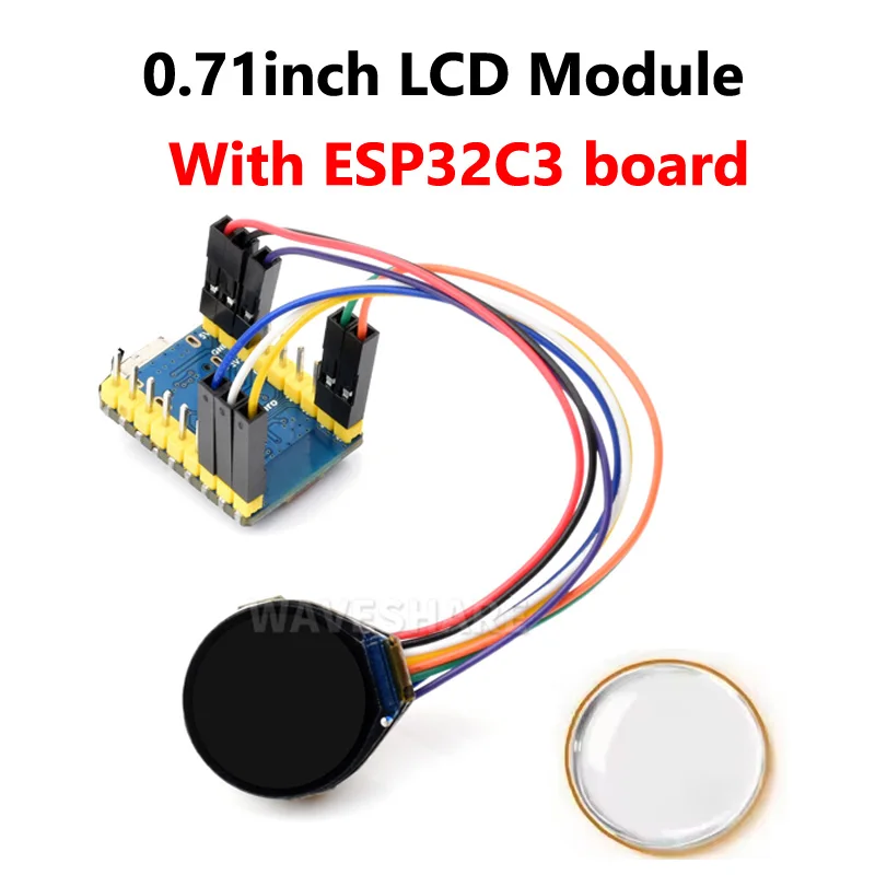 Pantalla LCD redonda electrónica EYE de 0,71 pulgadas para Arduino Raspberry Pi ESP32 Pico STM32