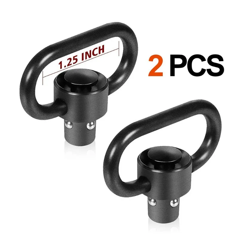 Tactical Rifle Push Button QD Quick Release Sling Swivel Mount Ring for Hunting Accessories Airsoft Wargame