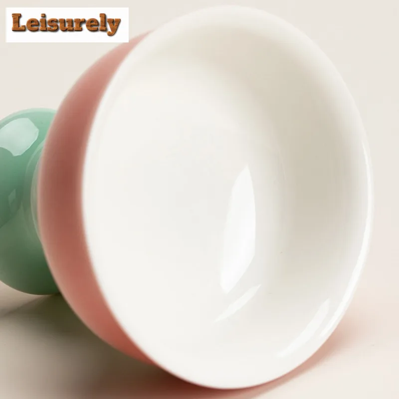 White Blue Underglaze Red Teacup Zen Tea Bowl Cute Cup Tea-tasting Meditation Cup Jianzhan Master Cups Tea Services Supplies