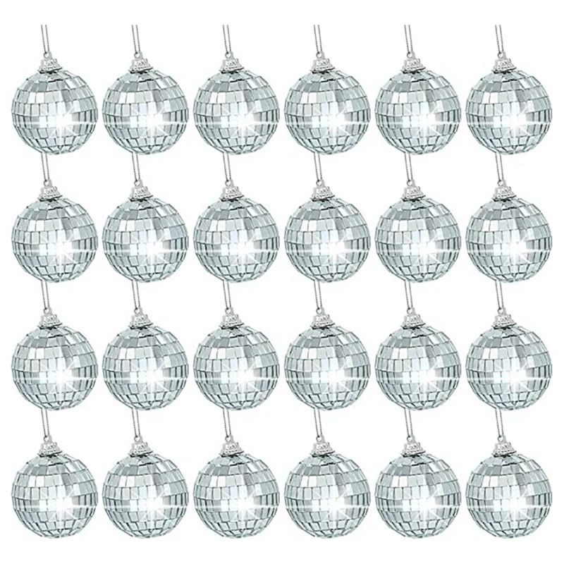 Disco Ball Ornaments Silver Mirror Balls For Christmas Tree Wedding