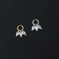 1pc Dangle Earrings For Women Zircon Crown Pendant Silver Color Stainless Steel Hoops Ear Cartilage Rook Piercing Jewelry CC193 2