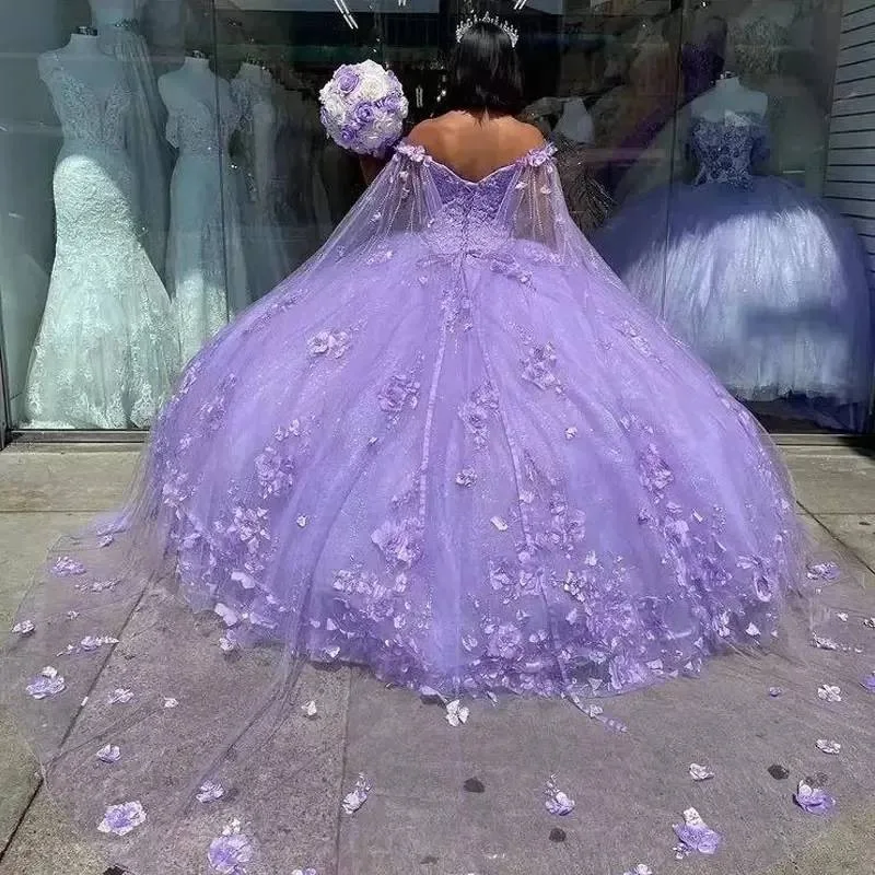 Abiti da Quinceanera in Pizzo da Donna, Abito da Ballo, Spalle Scopert – Official Store