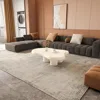 Cloud Coffee Table, Modern White Coffee Table for Living Room, Cute Irregular Indoor Tea Table with 3 Legs, Easy Assembly 1