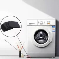 4PCS/Lot Black Multifunctional Anti Vibration Mat For Refrigerator Anti-vibration Noise Shock Pads bathroom Accessories 1