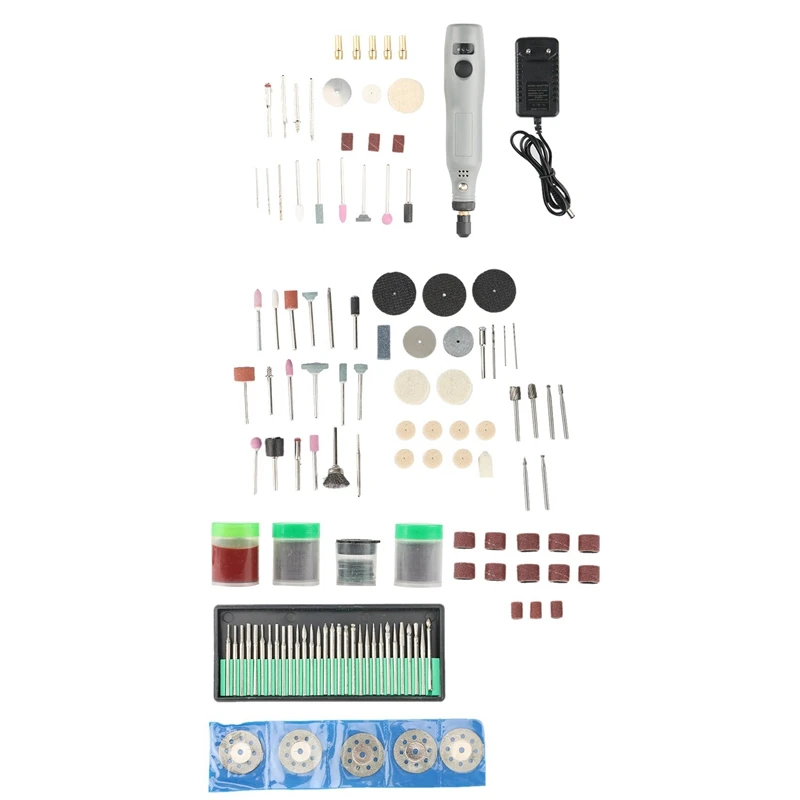 

Электрическая мини-дрель с европейской вилкой, 220 В, электроинструменты, набор аксессуаров для шлифовки, ручка для гравировки на скорости, GRAY3