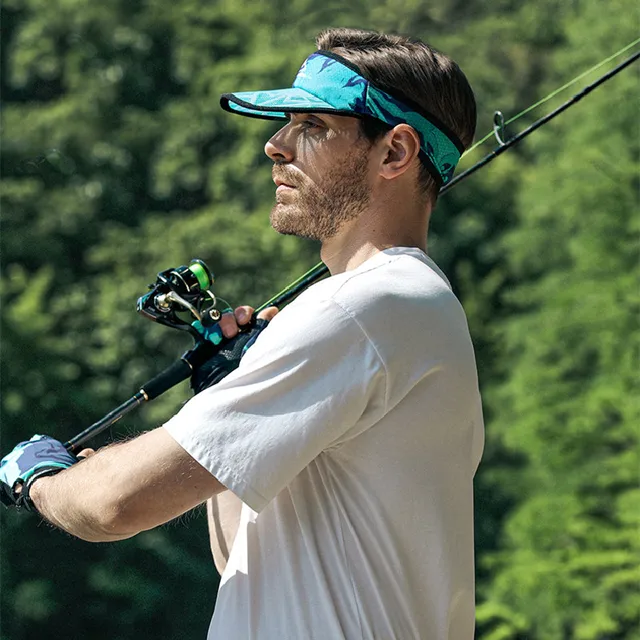 태양으로부터 보호하고 기능적인 스포츠 낚시용 선바이저 모자