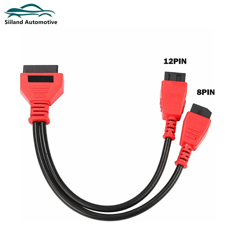 Nuovo Adattatore Eu Ship Fca 12 + 8 Per Chrysler Funziona Su Maxisys/Im608 /Launch X431 V/Obdstar Chrysler 12 + 8 Connettore