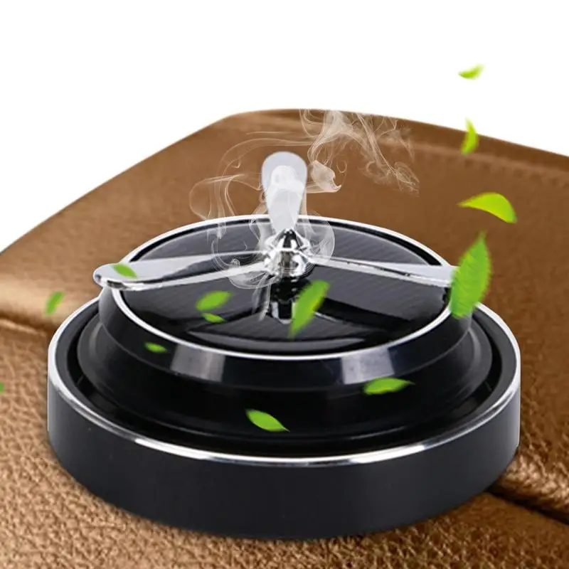 

Вращающийся аромадиффузор на солнечной батарее для украшения автомобиля, аромадиффузор с ароматом для салона автомобиля, ароматерапия для автомобиля