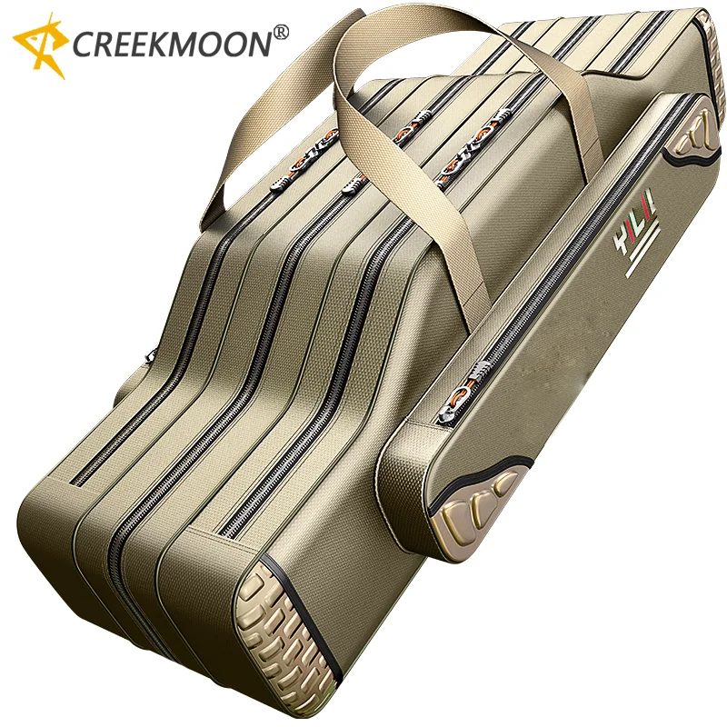 Grand sac de stockage pour cannes pêche 80-130cm - Sac Oxford épais pour équipement pesca homme