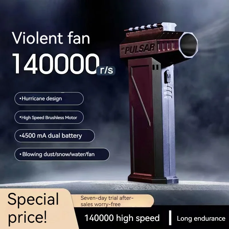 

MR M1 Violent Blower Mini Turbo Jet Fan Handheld 4nd Generation Brushless Motor 130,000 RPM Wind Speed 52m/s Duct Fans