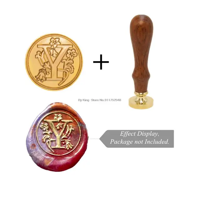 Retro Wax Stamp 26 Letter A-z Alphabet Initial Sealing Wax Seal Stamp Ancient Seal Post Decorative Clear Stamps Hobby Tools Sets Style 25