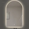 French Arched Bath Mirrors for Toilet Wall-mounted Dressing Touch Screen Mirrors Light Luxury Glass Design Mirrors for Bedroom 4