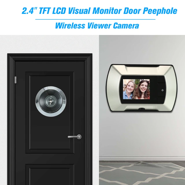 2.4" TFT LCD Visual Monitor Door Peephole Wireless Viewer Camera Digital Electric Peephole Doorbell Monitor 3