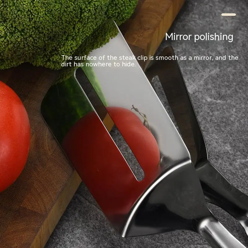 304 Kitchens Tongs Stainless Steel Multipurpose Gripper Bread Clip/Steak Clamps/Fried Steak Clamp/Barbecue Tongs