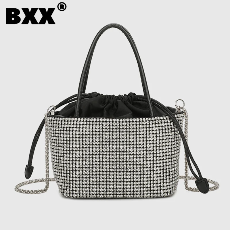 

[BXX] Large Capacity Diamond Chain Handbag For Women 2023 New Fashion Shoulder Underarm Crossbody Dinner Party Bag Female 8AB820