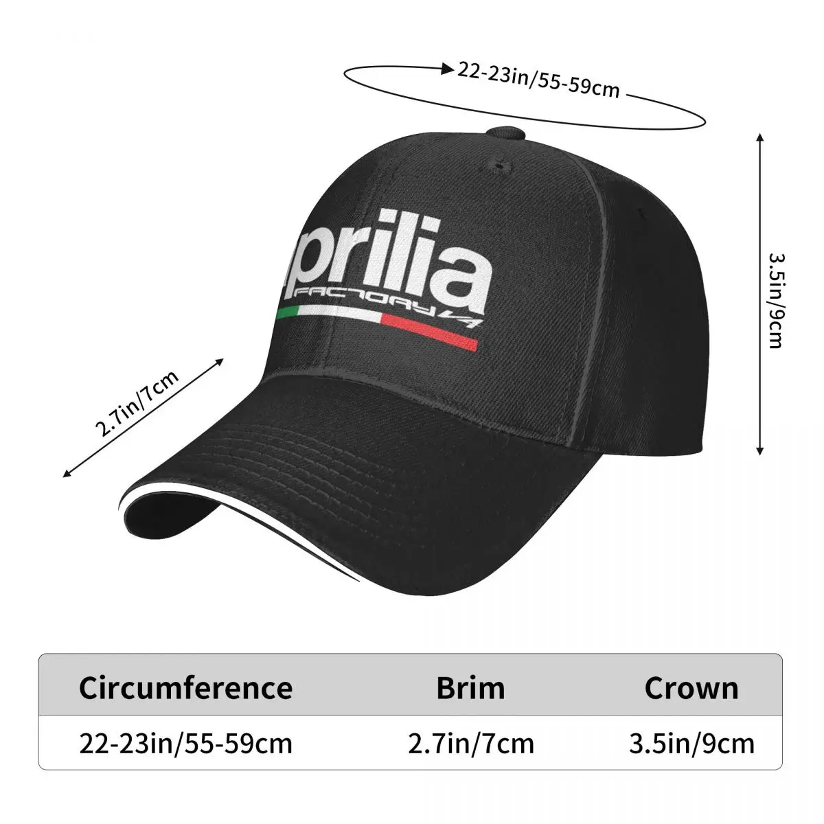 Baseball Cap New Design Baseball Cap Aprilia Racing Versatile Accessories For Unisex Golf Cap Casual Headwear Adjustable
