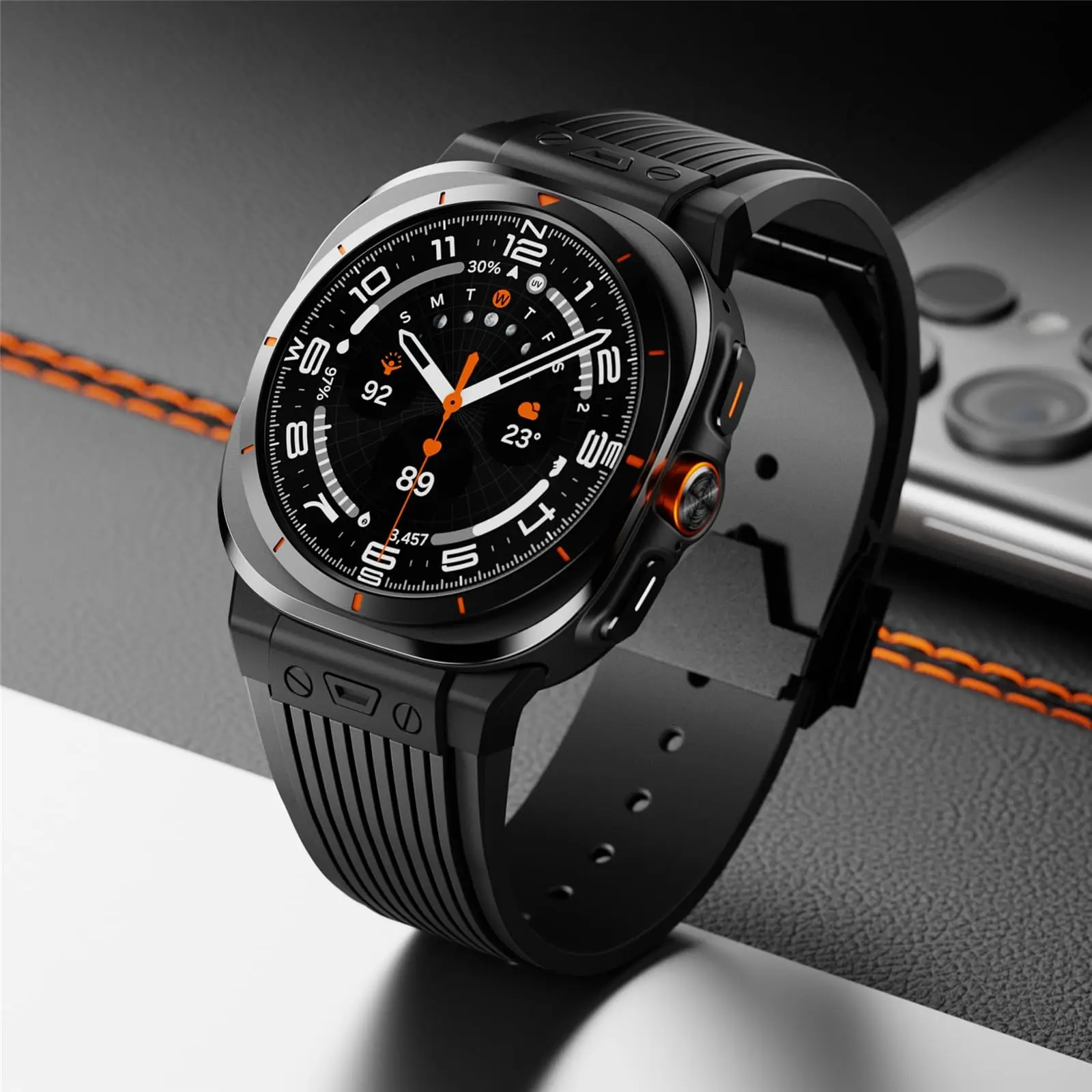 Luxury Men's Stainless Steel Band for Galaxy Watch Ultra 47mm