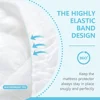 100% Waterproof Fitted Bed Sheet A-Class Clip Cotton Quilted Mattress Cover Protector with Elastic Band Queen King Size Decor 5