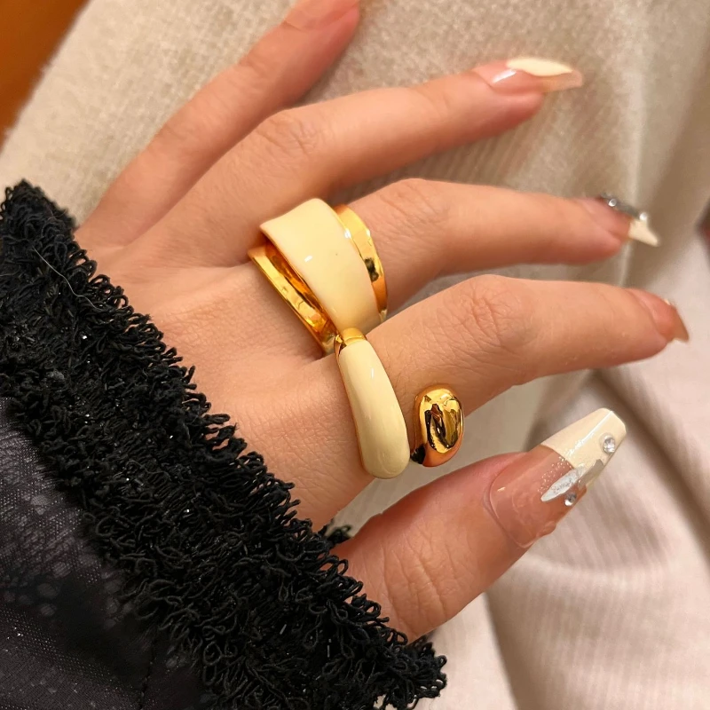 Bilandi Modern Jewelry European and American Design Metal Open Rings For Women 2024 Trend New Cool Trend Accessories